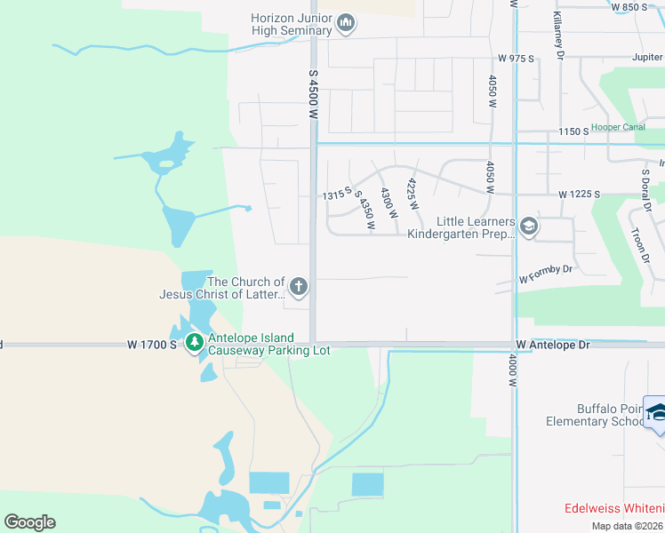 map of restaurants, bars, coffee shops, grocery stores, and more near 1501 South 4500 West in Syracuse