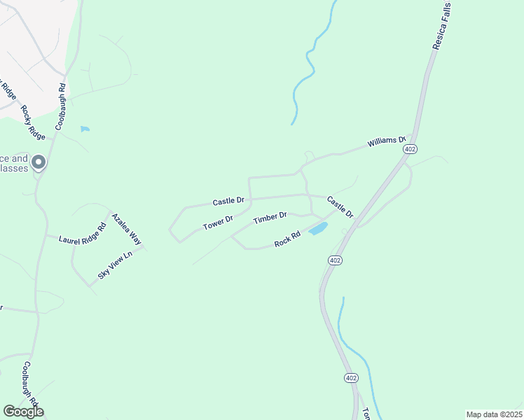 map of restaurants, bars, coffee shops, grocery stores, and more near 236 Timber Drive in East Stroudsburg