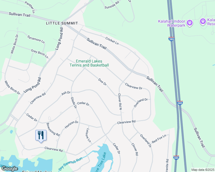 5353 Doe Drive, Emerald Lakes PA Walk Score