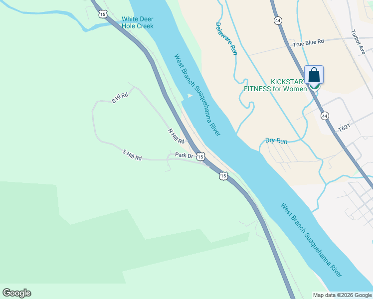 map of restaurants, bars, coffee shops, grocery stores, and more near 233 Court Drive in New Columbia