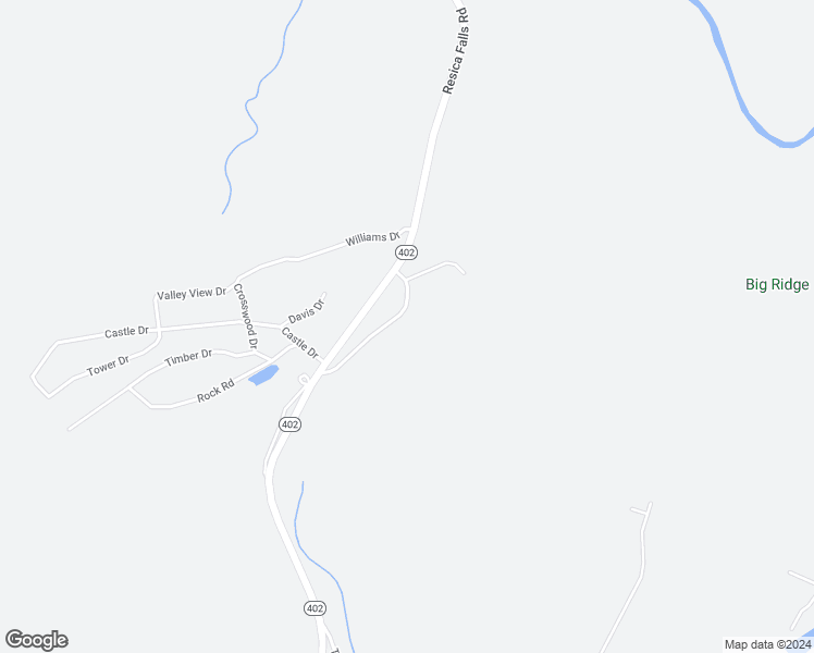map of restaurants, bars, coffee shops, grocery stores, and more near 1258 Chateau Drive in East Stroudsburg