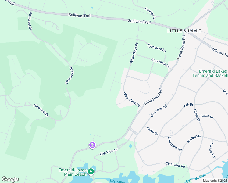 map of restaurants, bars, coffee shops, grocery stores, and more near 108 Red Oak Court in Long Pond