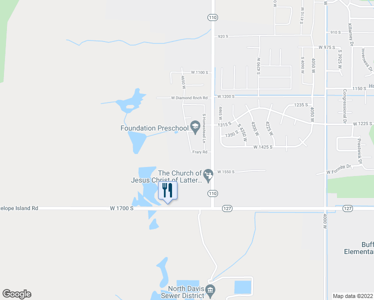 map of restaurants, bars, coffee shops, grocery stores, and more near 1446 South Bighorn Lane in Syracuse