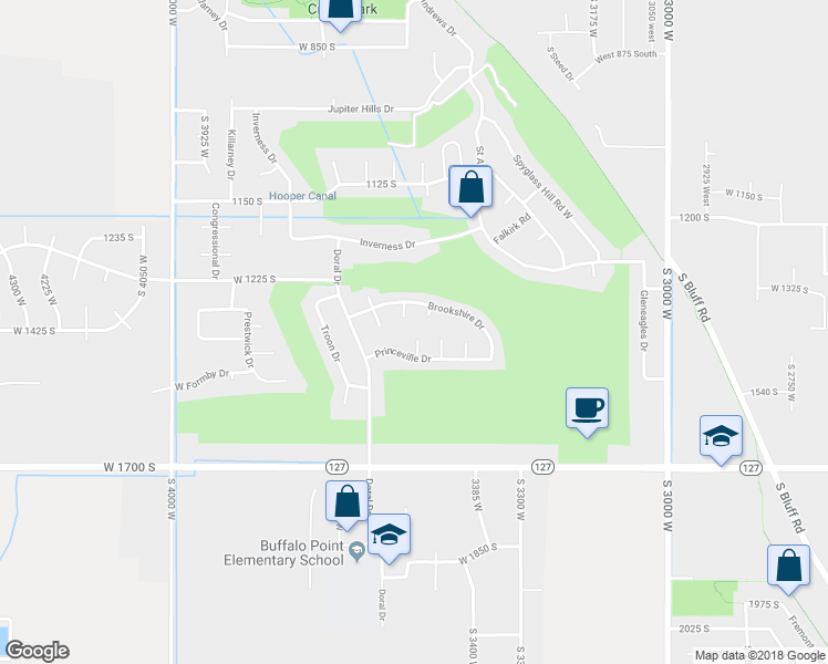 map of restaurants, bars, coffee shops, grocery stores, and more near 1426 Heather Lane in Syracuse