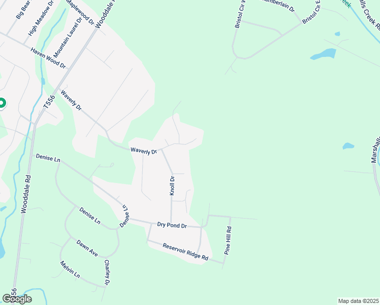 map of restaurants, bars, coffee shops, grocery stores, and more near 110 Surf Circle in East Stroudsburg