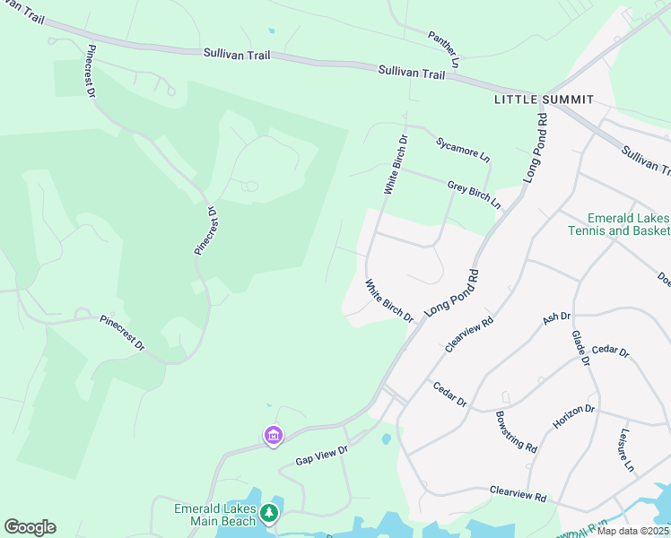 map of restaurants, bars, coffee shops, grocery stores, and more near 108 Red Oak Court in Long Pond
