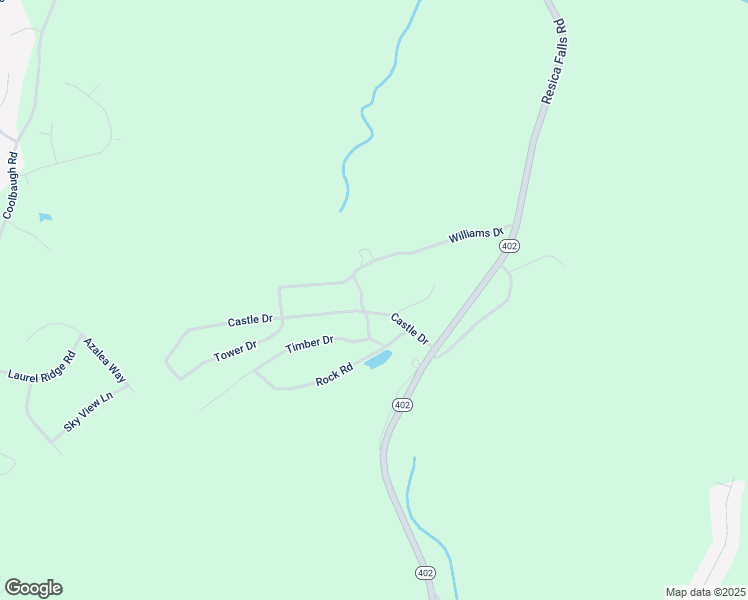 map of restaurants, bars, coffee shops, grocery stores, and more near 128 Crosswood Drive in East Stroudsburg