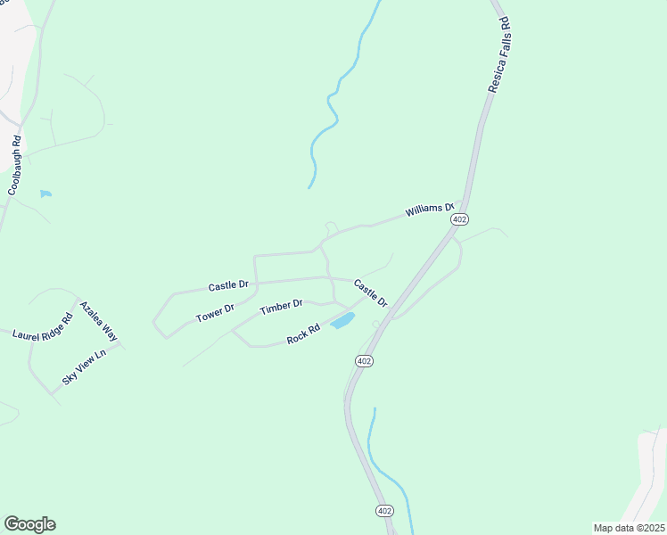 map of restaurants, bars, coffee shops, grocery stores, and more near 128 Crosswood Drive in East Stroudsburg