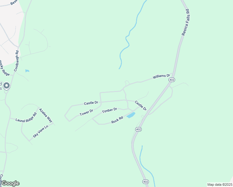 map of restaurants, bars, coffee shops, grocery stores, and more near 1240 Valley Drive in East Stroudsburg