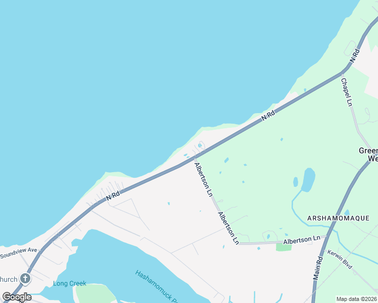 map of restaurants, bars, coffee shops, grocery stores, and more near 56875 County Road 48 in Greenport