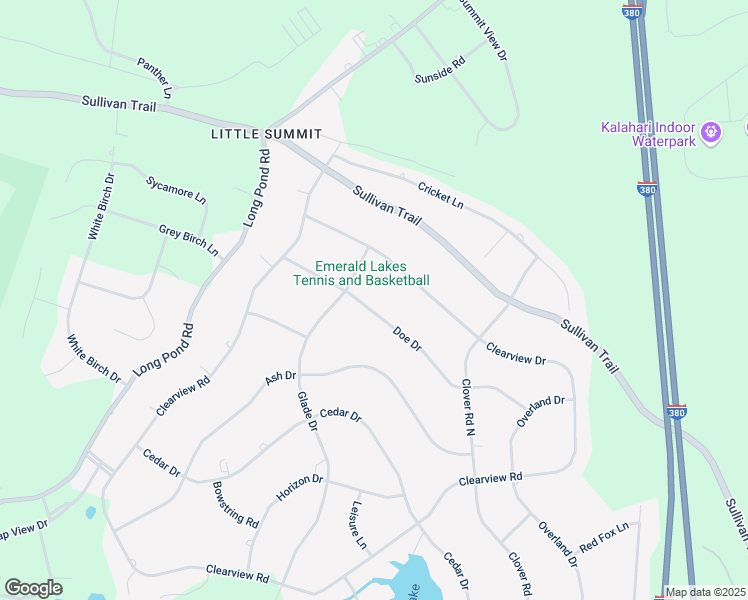 map of restaurants, bars, coffee shops, grocery stores, and more near 2247 Doe Drive in Long Pond