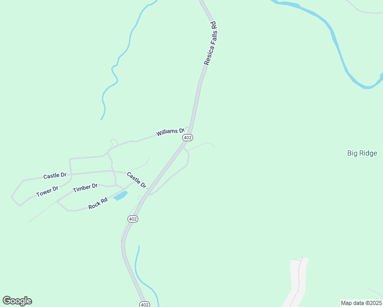 map of restaurants, bars, coffee shops, grocery stores, and more near 1275 Chateau Drive in East Stroudsburg