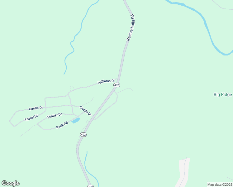 map of restaurants, bars, coffee shops, grocery stores, and more near 1245 Chateau Drive in East Stroudsburg