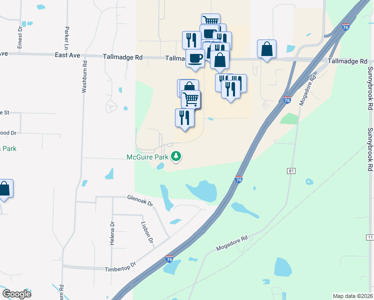 map of restaurants, bars, coffee shops, grocery stores, and more near 3838 Cascades Boulevard in Kent