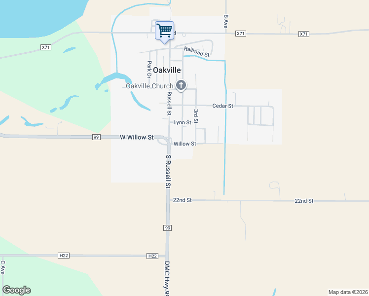 map of restaurants, bars, coffee shops, grocery stores, and more near 208 Willow Street in Oakville