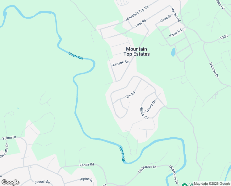map of restaurants, bars, coffee shops, grocery stores, and more near 114 Valley View Circle in East Stroudsburg