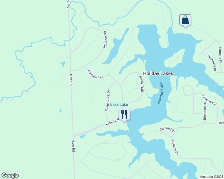 map of restaurants, bars, coffee shops, grocery stores, and more near 124 Rustic Rook Drive in Willard