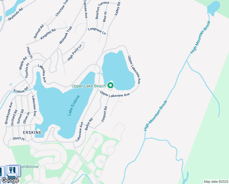 map of restaurants, bars, coffee shops, grocery stores, and more near 21 Upper Lakeview Avenue in Ringwood