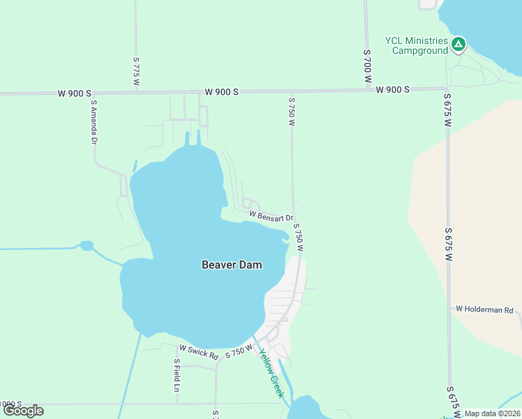 map of restaurants, bars, coffee shops, grocery stores, and more near 7370 West Ben Lane in Claypool