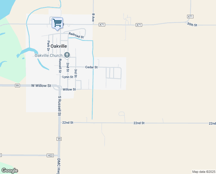 map of restaurants, bars, coffee shops, grocery stores, and more near 200-298 6th Street in Oakville