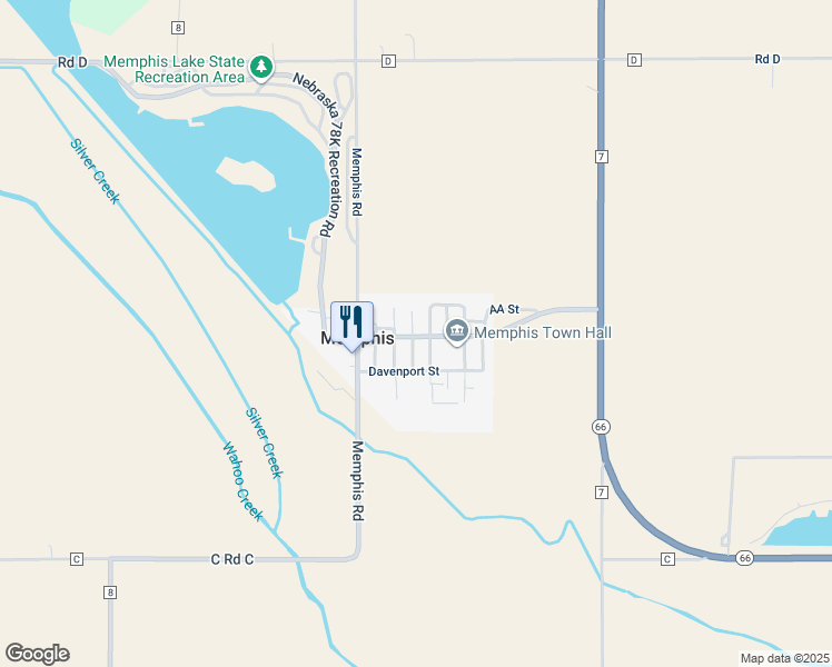 map of restaurants, bars, coffee shops, grocery stores, and more near in Memphis