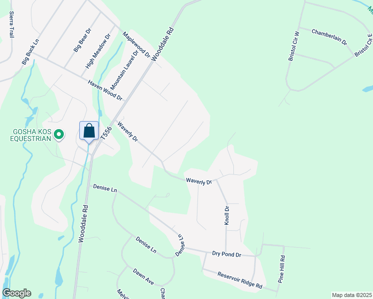 map of restaurants, bars, coffee shops, grocery stores, and more near 6 Auburn Way in East Stroudsburg