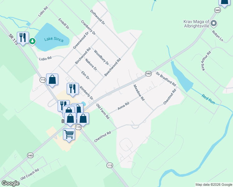 map of restaurants, bars, coffee shops, grocery stores, and more near 1250 N 9th St in Blakeslee