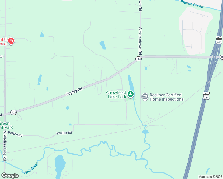 map of restaurants, bars, coffee shops, grocery stores, and more near 4266 Kindig Spur in Akron