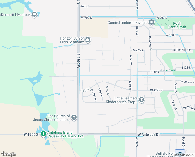 map of restaurants, bars, coffee shops, grocery stores, and more near 1272 4300 West in Syracuse