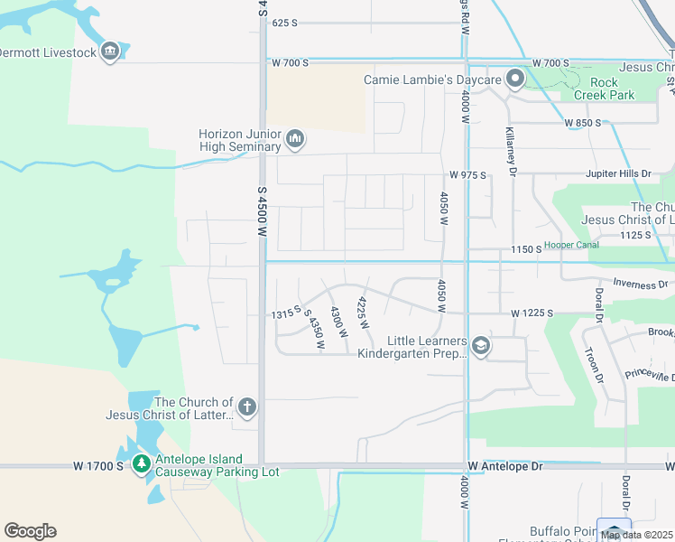 map of restaurants, bars, coffee shops, grocery stores, and more near 1238 South 4290 West in Syracuse