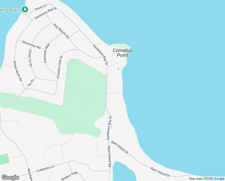 map of restaurants, bars, coffee shops, grocery stores, and more near 32 Gardiners Bay Drive in Shelter Island Heights
