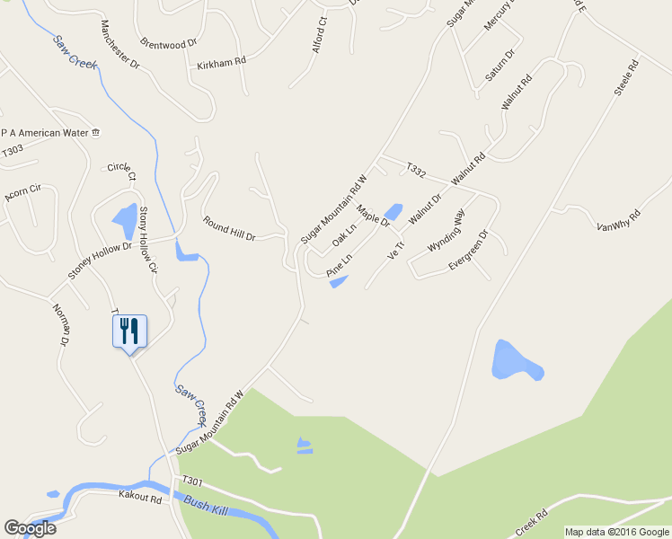 map of restaurants, bars, coffee shops, grocery stores, and more near Pine Lane in Pike County