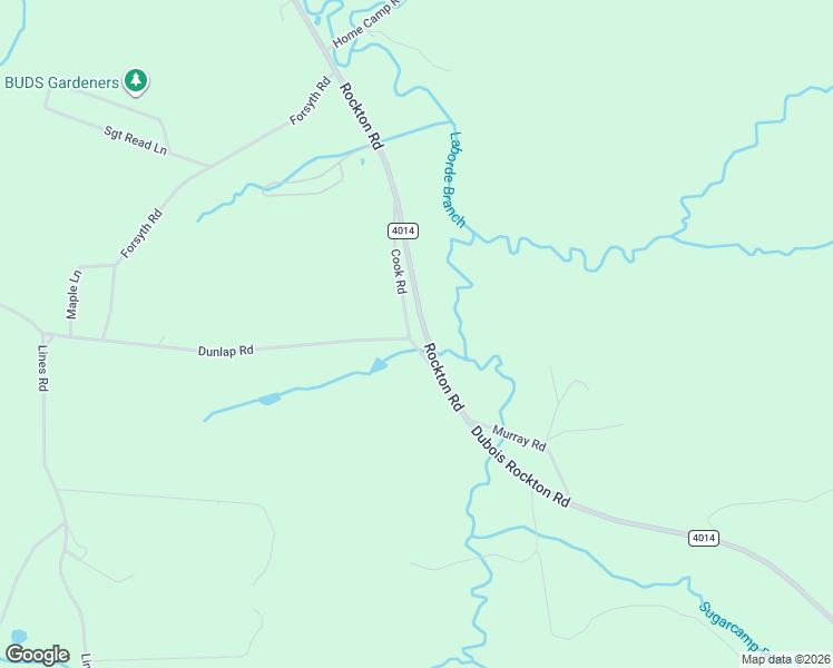 map of restaurants, bars, coffee shops, grocery stores, and more near 140 Cook Road in DuBois