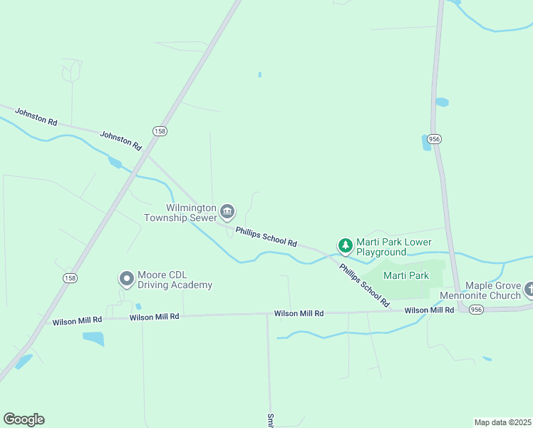 map of restaurants, bars, coffee shops, grocery stores, and more near 841 Phillips School Road in New Wilmington
