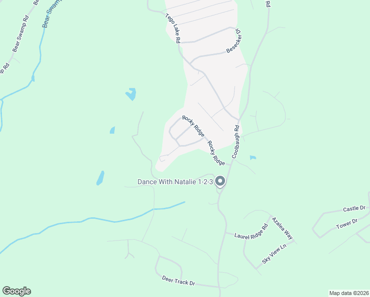 map of restaurants, bars, coffee shops, grocery stores, and more near 45 Rocky Ridge in East Stroudsburg