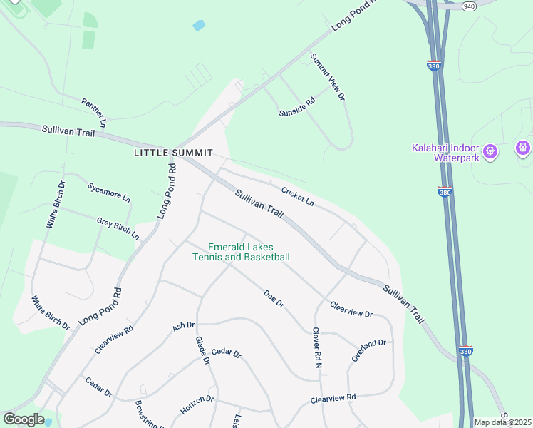 map of restaurants, bars, coffee shops, grocery stores, and more near 568 Sullivan Trail in Long Pond