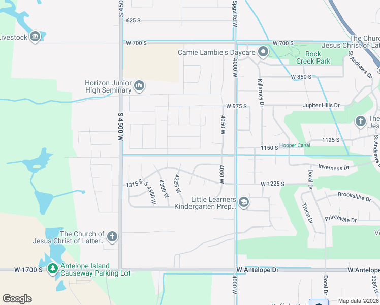map of restaurants, bars, coffee shops, grocery stores, and more near 4193 West 1175 South in West Point