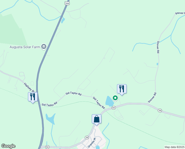 map of restaurants, bars, coffee shops, grocery stores, and more near 12 Hampton Heights Road in Lafayette