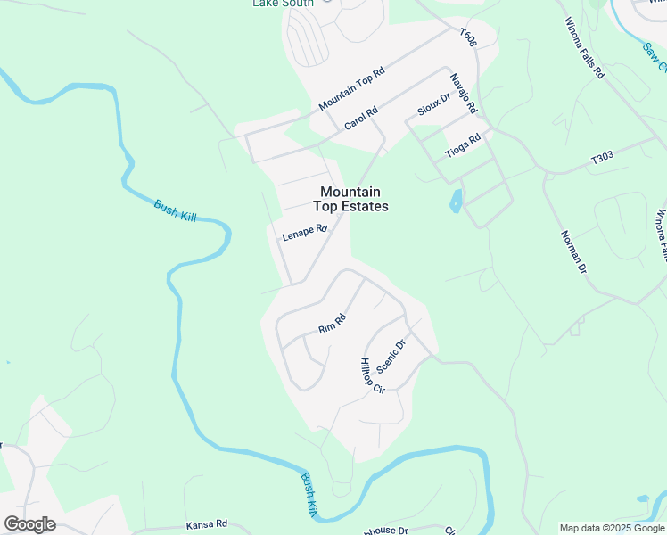 map of restaurants, bars, coffee shops, grocery stores, and more near 117 Winona Lks in East Stroudsburg