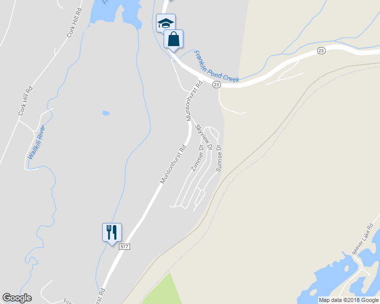 map of restaurants, bars, coffee shops, grocery stores, and more near 109 Munsonhurst Road in Franklin