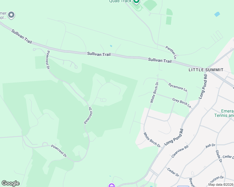 map of restaurants, bars, coffee shops, grocery stores, and more near 53 Wild Pines Drive in Pocono Pines