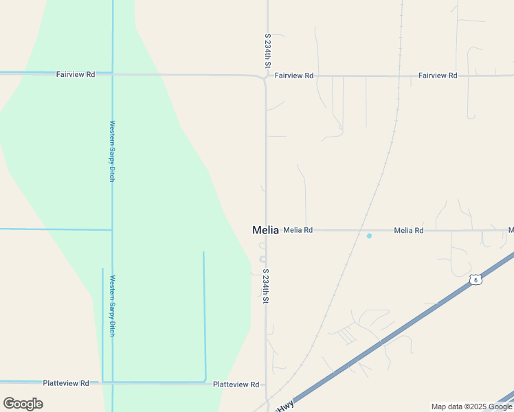 map of restaurants, bars, coffee shops, grocery stores, and more near 14574 South 234th Street in Gretna