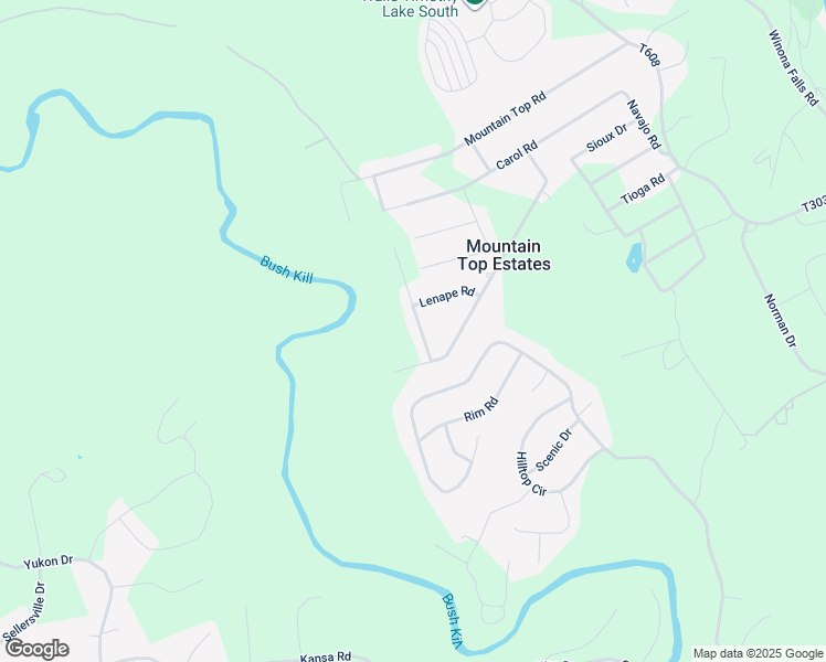 map of restaurants, bars, coffee shops, grocery stores, and more near 345 Papoose Drive in East Stroudsburg