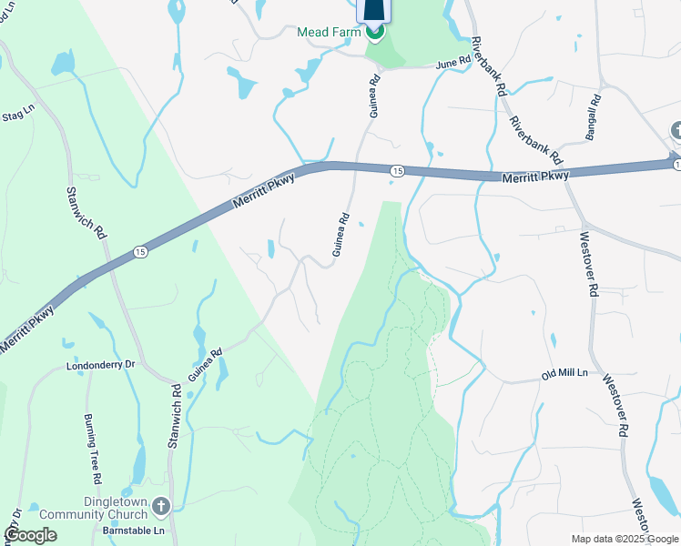 map of restaurants, bars, coffee shops, grocery stores, and more near 208 Guinea Road in Stamford