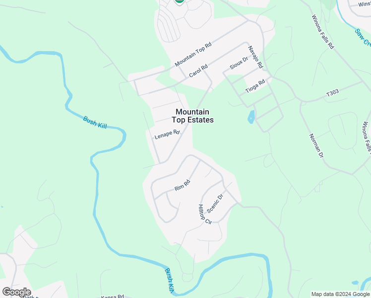 map of restaurants, bars, coffee shops, grocery stores, and more near 117 Winona Lks in East Stroudsburg