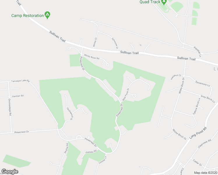 map of restaurants, bars, coffee shops, grocery stores, and more near 32 Pinecrest Drive in Pocono Pines