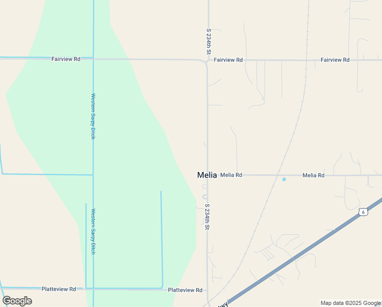 map of restaurants, bars, coffee shops, grocery stores, and more near 14574 South 234th Street in Gretna