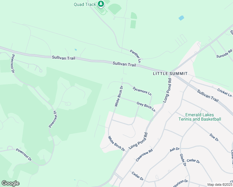 map of restaurants, bars, coffee shops, grocery stores, and more near 102 Alder Court in Long Pond