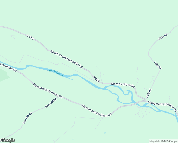 map of restaurants, bars, coffee shops, grocery stores, and more near 73 Beech Creek Mountain Road in Beech Creek