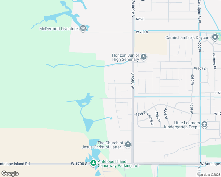 map of restaurants, bars, coffee shops, grocery stores, and more near 1133 South 4700 West in West Point